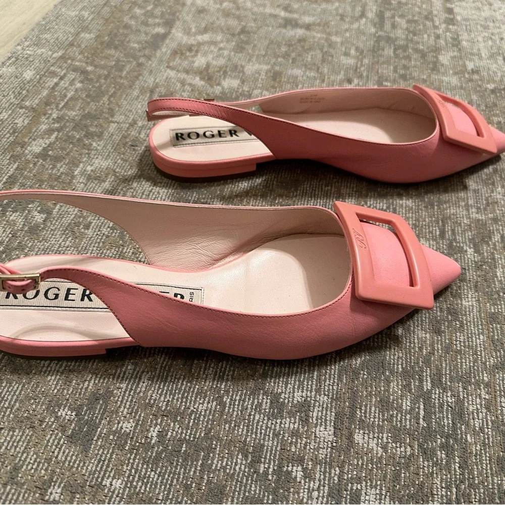 Pink Slingback Flats Roger Vivier - Picture 7 of 8